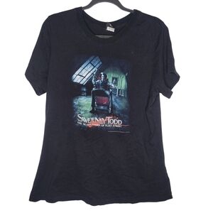 Vintage Y2K Sweeney Todd Demon Barber Johnny Depp Movie Promo Graphic T-Shirt